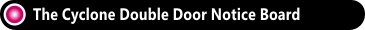 The Cyclone Double Door Notice Board